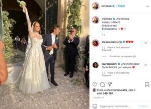 Miriam Leone Foto del Matrimonio con Paolo Carullo