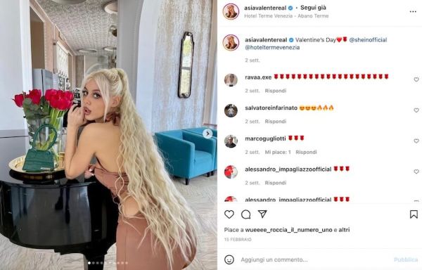 asia valente foto profilo
