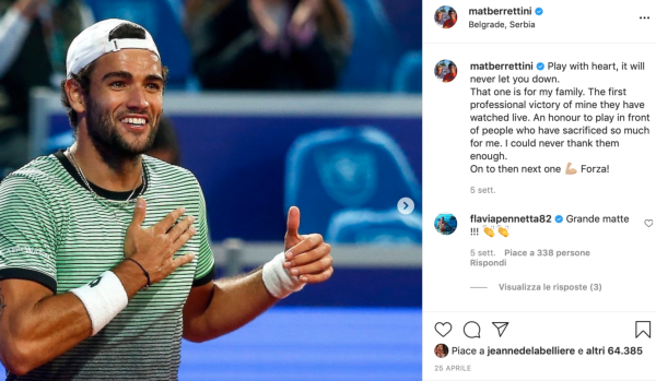 Matteo Berrettini Instagram