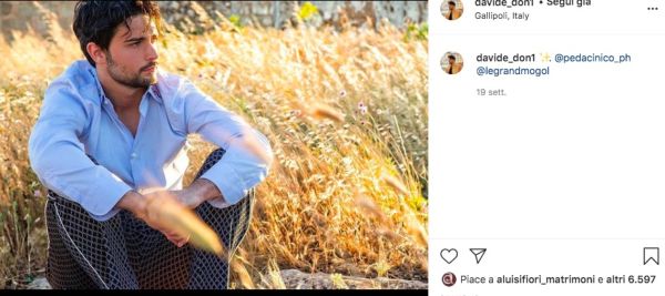 davide uomini e donne instagram